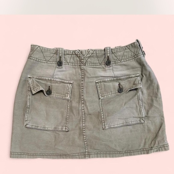 Free People Khaki Mini Skirt - Picture 5 of 5